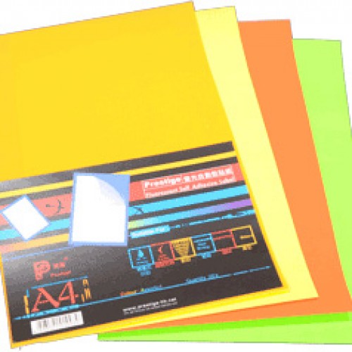 Prestige Fluorescent Self Adhesive Label