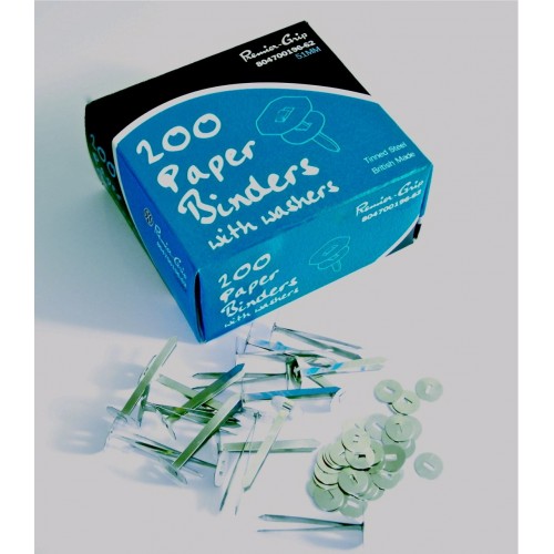 FINCHLEY Refill Pen Free Pack of 200 36301 5 X Paper Binders with Washers 19mm